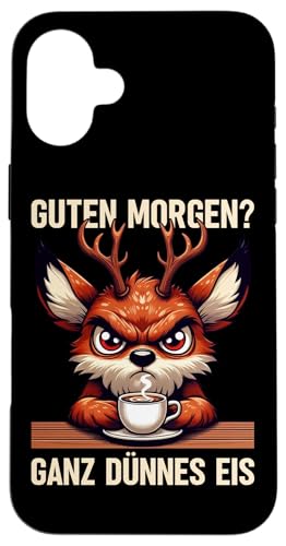 Guten Morgen Ganz Dünnes Eis Reh Schlafmützen Hülle für iPhone 16 Plus Guten Morgen Ganz Dünnes Eis Reh Schlafmützen Hülle für iPhone 16 Plus von Reh Sarkastisch Langschläfer Lustige Sprüche