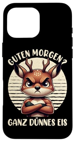 Guten Morgen Ganz Dünnes Eis Reh Schlafmützen Hülle für iPhone 16 Pro Max Guten Morgen Ganz Dünnes Eis Reh Schlafmützen Hülle für iPhone 16 Pro Max von Reh Sarkastisch Langschläfer Lustige Sprüche