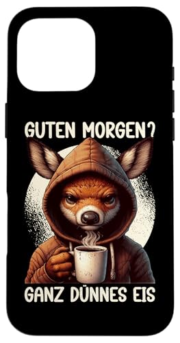 Guten Morgen Ganz Dünnes Eis Reh Schlafmützen Hülle für iPhone 16 Pro Max Guten Morgen Ganz Dünnes Eis Reh Schlafmützen Hülle für iPhone 16 Pro Max von Reh Sarkastisch Langschläfer Lustige Sprüche