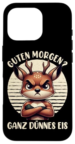Guten Morgen Ganz Dünnes Eis Reh Schlafmützen Hülle für iPhone 16 Pro Guten Morgen Ganz Dünnes Eis Reh Schlafmützen Hülle für iPhone 16 Pro von Reh Sarkastisch Langschläfer Lustige Sprüche