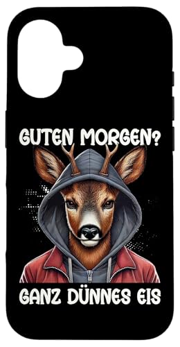 Guten Morgen Ganz Dünnes Eis Reh Schlafmützen Hülle für iPhone 16 Guten Morgen Ganz Dünnes Eis Reh Schlafmützen Hülle für iPhone 16 von Reh Sarkastisch Langschläfer Lustige Sprüche
