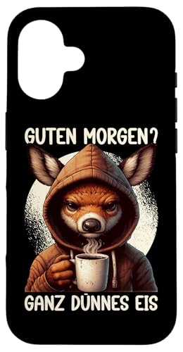Guten Morgen Ganz Dünnes Eis Reh Schlafmützen Hülle für iPhone 16 Guten Morgen Ganz Dünnes Eis Reh Schlafmützen Hülle für iPhone 16 von Reh Sarkastisch Langschläfer Lustige Sprüche
