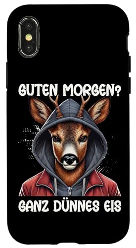 Guten Morgen Ganz Dünnes Eis Reh Schlafmützen Hülle für iPhone X/XS Guten Morgen Ganz Dünnes Eis Reh Schlafmützen Hülle für iPhone X/XS von Reh Sarkastisch Langschläfer Lustige Sprüche