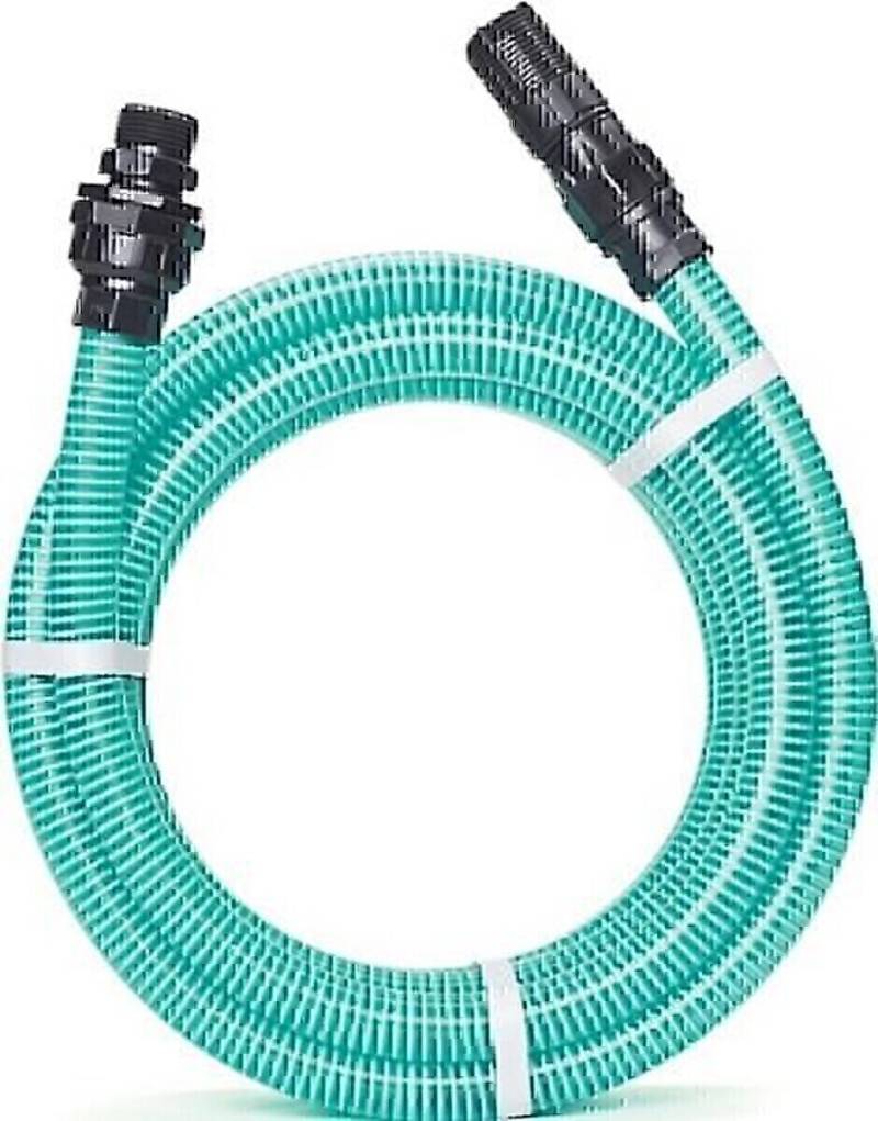 Rehau Saugschlauch-Garnitur RAUSPIRALFLEX ID 22mm transp.grün 2,6mm L.7m Rl. von Rehau