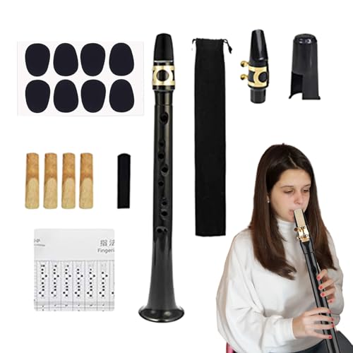 1/2 Set Saxophone, Portable Small Saxophone Instrument, for Beginners and Professional Artists | Saxophon-Übungswerkzeug, Musikinstrumente, Taschensaxophon für Amateure, Profis von Rehmanniae