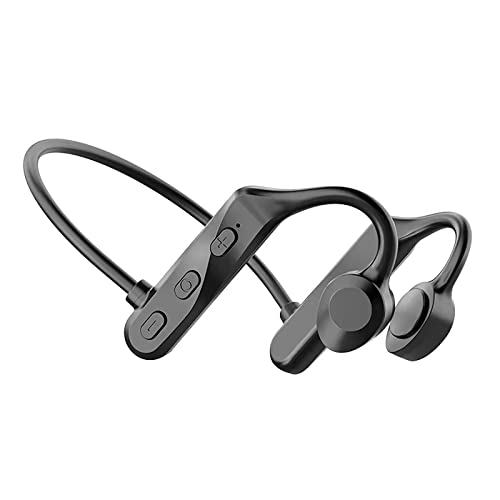 Rehomy - Open-Ear Bluetooth Knochenleitung Sport Kopfhörer - Schweißresistente kabellose Kopfhörer für Workouts und Laufen mit Premium Deep Base - Integriertes Mikrofon, mit Haarband von Rehomy