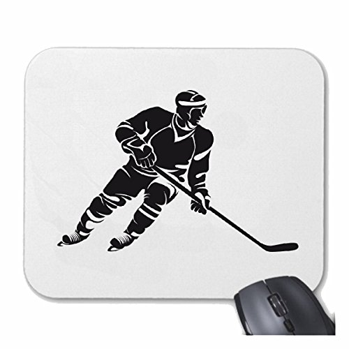 Mousepad (Mauspad) Eishockey EISHOCKEYPUCK EISHOCKEYMANNSCHAFT Sport EISHOCKEYSCHLÄGER für ihren Laptop, Notebook oder Internet PC in Weiß von Reifen-Markt