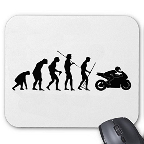 Mousepad (Mauspad) Evolution Motorrad Motorbike Race Bike für ihren Laptop, Notebook oder Internet PC von Reifen-Markt