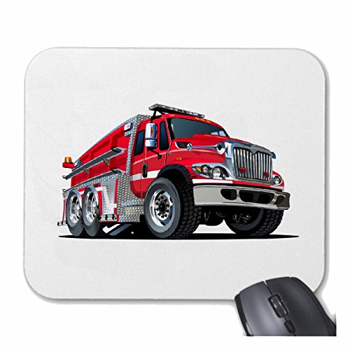 Mousepad (Mauspad) LÖSCHFAHRZEUG TANKLÖSCHFAHRZEUG Feuerwehr Truck LÖSCHFAHRZEUG EINSATZFAHRZEUG FREIWILLIGE Feuerwehr BERUFSFEUERWEHR FEUERWEHRMANN Feuerwehrfrau FIRE Department USA AMERIK von Reifen-Markt