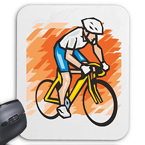 Mousepad (Mauspad) Radrennsport Rennrad Mega Sports Hobby Freizeit für ihren Laptop, Notebook oder Internet PC von Reifen-Markt