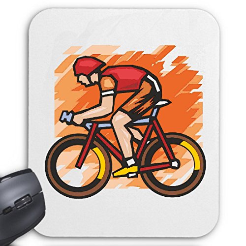 Mousepad (Mauspad) Radrennsport Rennrad Mega Sports Hobby Freizeit für ihren Laptop, Notebook oder Internet PC von Reifen-Markt