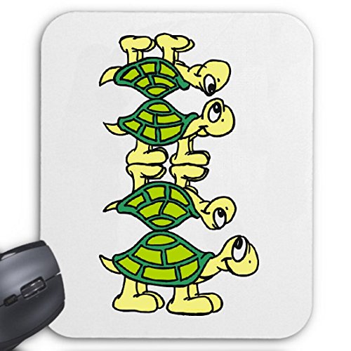 Mousepad (Mauspad) Schildkröten Cartoon Zeichentrick Spass Film Serie DVD für ihren Laptop, Notebook oder Internet PC von Reifen-Markt
