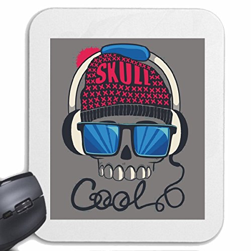 Mousepad (Mauspad) Skull COOL Sonnenbrille KOPFHÖRER Skull BIKERSHIRT Gothic Bike Club MC Motorcycle Chopper Custom Motorrad MOTORRADTREFFEN Club TREFFEN für ihren Laptop, Notebook oder Int von Reifen-Markt