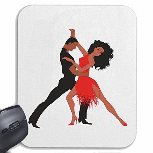 Mousepad (Mauspad) TANZEN Salsa Tango FOXTROTT Walzer Paar Tanz Dance Hiphop Rock 'N' ROLL für ihren Laptop, Notebook oder Internet PC in Weiß von Reifen-Markt