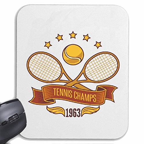 Mousepad (Mauspad) Tennis Champs Tennisball TENNISSCHLÄGER TENNISTURNIER Spielen TENNISPLATZ Lifestyle Fashion Street WEAR Hiphop Legendary Salsa für ihren Laptop, Notebook oder Internet PC von Reifen-Markt