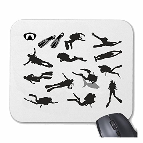 Mousepad "Alien Ufo Space mit Headset auãÿerirdisch Techno Jazz Funky Soul Trance Festival House HipHop Hip Hop DJ" für Ihren Laptop, Notebook oder PC Internet.. (mit Windows, Linux, etc.) in weiß von Reifen-Markt