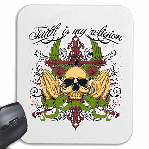 Reifen-Markt Mousepad Dreamline Biker Shirt Motorrad Chopper Motorrad Gothic Skull Motorrad Club Bike Route 167,6 cm für Ihren Laptop, Notebook oder PC Internet. (mit Windows, Linux, etc.) in weiß von Reifen-Markt