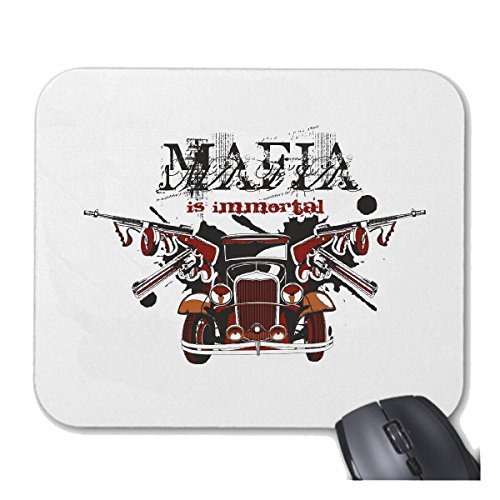 Reifen-Markt Mousepad Formel 1 Rennwagen Flagge Hot Rod Auto Uns mucle Auto V8 Route 66 USA Amerika für Ihren Laptop, Notebook oder PC Internet. (mit Windows, Linux, etc.) in weiß von Reifen-Markt