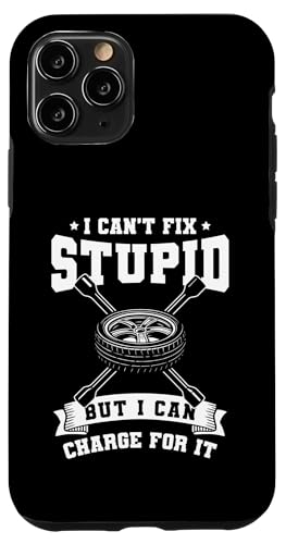 I Cant Fix Stupid But I Can Charge For It Tire Guy Hülle für iPhone 11 Pro I Cant Fix Stupid But I Can Charge For It Tire Guy Hülle für iPhone 11 Pro von Reifenmonteur Reifen Wechseln Reifenmann