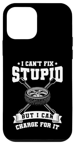 I Cant Fix Stupid But I Can Charge For It Tire Guy Hülle für iPhone 12 mini I Cant Fix Stupid But I Can Charge For It Tire Guy Hülle für iPhone 12 mini von Reifenmonteur Reifen Wechseln Reifenmann