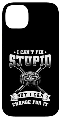 I Cant Fix Stupid But I Can Charge For It Tire Guy Hülle für iPhone 14 Plus I Cant Fix Stupid But I Can Charge For It Tire Guy Hülle für iPhone 14 Plus von Reifenmonteur Reifen Wechseln Reifenmann