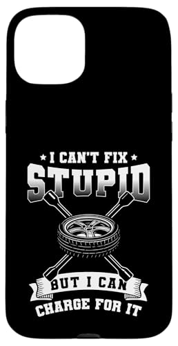 I Cant Fix Stupid But I Can Charge For It Tire Guy Hülle für iPhone 15 Plus I Cant Fix Stupid But I Can Charge For It Tire Guy Hülle für iPhone 15 Plus von Reifenmonteur Reifen Wechseln Reifenmann