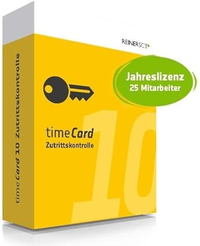 REINER timeCard (v. 10) - Abonnement-Lizenz (1 Jahr) - 25 Mitarbeiter von ReinerSCT