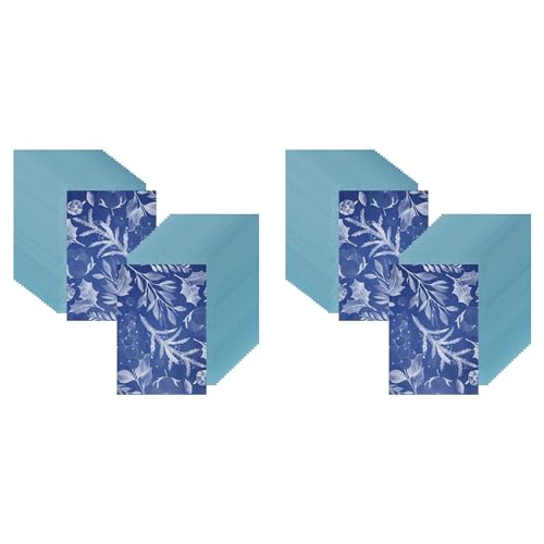 Reinscer 100 Blatt Sonnendruckpapier-Kit, Weißes, Blaues Papier, Hochempfindliches Sonnenpapier, DIY-Sonnendruckpapier (A4/8,27 x 11,69) von Reinscer