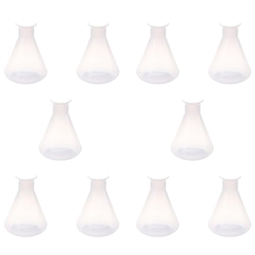 Reinscer 10X 500 Ml Klare Kunststoff Laborchemikalie Erlenmeyerkolben Vorratsflasche von Reinscer