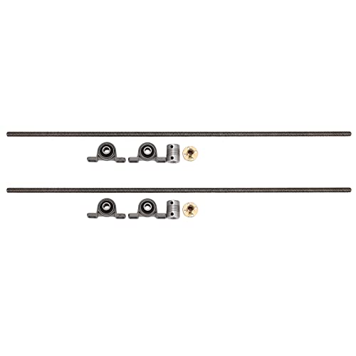 Reinscer 2 Satz T8 8Mm 500Mm Gewindestange mit Mutter Stehlager Montiert CNC-Set für 3D-Drucker Reinscer 2 Satz T8 8Mm 500Mm Gewindestange mit Mutter Stehlager Montiert CNC-Set für 3D-Drucker von Reinscer