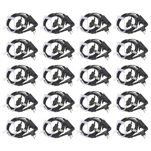 Reinscer 20X Verdeckt Akustik RöHren Ohrhörer Headset PTT Mic Kompatibel für CP040 DP1400 GP68 GP88 Reinscer 20X Verdeckt Akustik RöHren Ohrhörer Headset PTT Mic Kompatibel für CP040 DP1400 GP68 GP88 von Reinscer