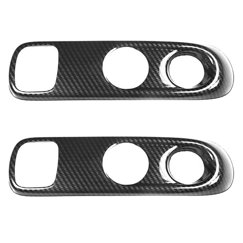 Reinscer 2X Kohle Schalten Panel Rahmen Abdeckung Verkleidung für Smart 451 Fortwo Auto Innere Styling von Reinscer