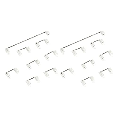 Reinscer 2X Mechanische Tastatur Kirsche Mx Switch Stabilisator mit Platinenmontage Klares Transparentes GehäUse von Reinscer