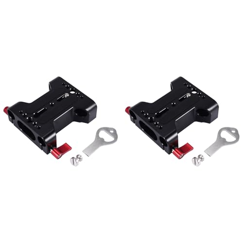 Reinscer 2X Multifunktions Kamera Grundplatte mit 15mm Stangenschienen Klemme für DSLR Kamera Schulter Rig StüTz Zubehör Reinscer 2X Multifunktions Kamera Grundplatte mit 15mm Stangenschienen Klemme für DSLR Kamera Schulter Rig StüTz Zubehör von Reinscer
