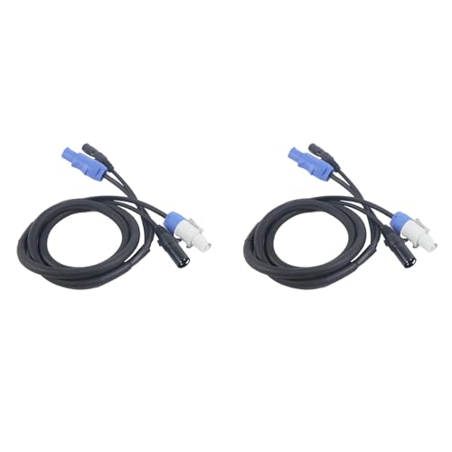 Reinscer 2X -Powercon-Kabel, Kombination Aus Powercon-Stecker und -XLR-Signalleitung für Lichtstromanschluss, Signalübertragung (B) von Reinscer