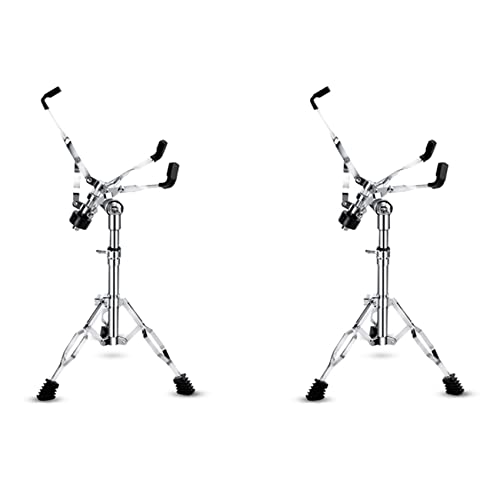 Reinscer 2X Schlinge Trommel Ständer, Konzert Schlinge Trommel Ständer, Verstellbarer Snare Ständer, Doppelstrebig für 8 14 Trommeln, Stahlzungentrommel von Reinscer