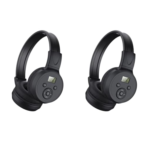 Reinscer 2X Tragbare Drahtlose FM-Radio-Kopfhörer, Wiederaufladbarer FM-Radio-Headset-Empfänger für Meetings, Tägliche Arbeiten, Wandern, Joggen Reinscer 2X Tragbare Drahtlose FM-Radio-Kopfhörer, Wiederaufladbarer FM-Radio-Headset-Empfänger für Meetings, Tägliche Arbeiten, Wandern, Joggen von Reinscer
