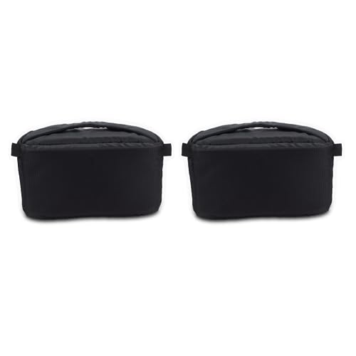 Reinscer 2X Universal Insert Partition Gepolsterte Kamera Tasche Stoßfeste Schutz Hülle für DSLR SLR Kamera (Schwarz) von Reinscer
