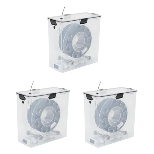 Reinscer 3X 3D-Drucker Filament Trockenbox Lagerung Heißluftheizung Lagerung Druckmaterial Boxhalter Feuchtigkeitsbeständig für Alle FDM von Reinscer