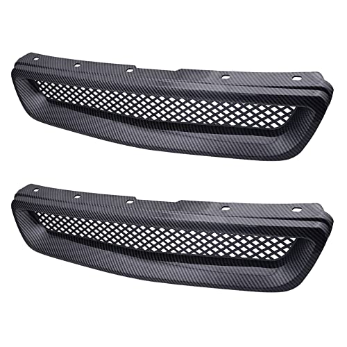 Reinscer 3X Auto Kohle Faser Gewebe ABS Front Haube KüHler Grill Grill für 96-98 / EK JDM Typ R. Reinscer 3X Auto Kohle Faser Gewebe ABS Front Haube KüHler Grill Grill für 96-98 / EK JDM Typ R. von Reinscer