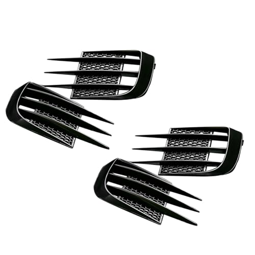 Reinscer 4 StüCke Auto Front StoßStange Nebel Scheinwerfer KüHler Grill Abdeckung Nebel Scheinwerfer Abdeckung Verkleidung für Golf 6 MK6 GTD 2008-2013 von Reinscer