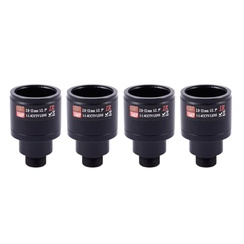 Reinscer 4X HD-CCTV-Objektiv 3.0MP M12 2,8-12 mm Vario-CCTV-IR-HD-Objektiv, F1,4, Manueller -Zoom von Reinscer
