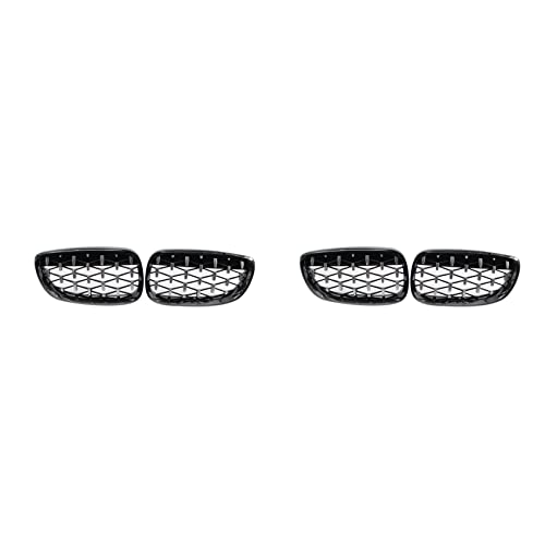 Reinscer 4x Front Nieren Grill, Front Haube Diamant Grill Meteor Grill Für- 3 Serie E92 E93 Coupé 2006-2010 Glanz Schwarz + Chrom Reinscer 4x Front Nieren Grill, Front Haube Diamant Grill Meteor Grill Für- 3 Serie E92 E93 Coupé 2006-2010 Glanz Schwarz + Chrom von Reinscer