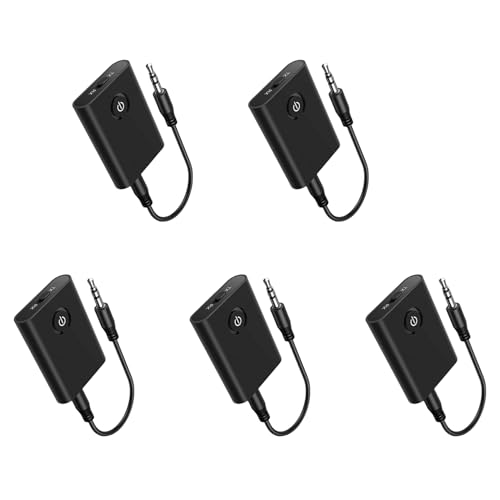 Reinscer 5X Bluetooth 5.3-Adapter für Flugzeug zu 2 Kabellosen Kopfhörern, 3,5-mm-Klinkenstecker, in-Flight-Bluetooth-Sender, Empfänger für Fernseher Reinscer 5X Bluetooth 5.3-Adapter für Flugzeug zu 2 Kabellosen Kopfhörern, 3,5-mm-Klinkenstecker, in-Flight-Bluetooth-Sender, Empfänger für Fernseher von Reinscer