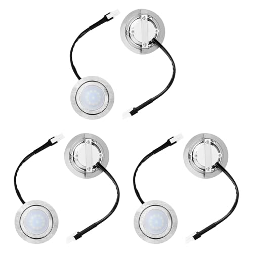 Reinscer 6 Dunstabzugshauben-Glühbirnen, Edelstahl-Dunstabzugshaube, LED-Lichtersatz, Einbau-Dunstabzugshauben-Licht für die Küche von Reinscer