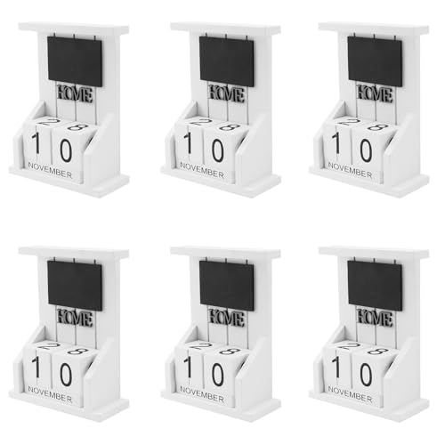 Reinscer 6X Schreibtisch Block Kalender Kalender Datum Anzeige Hause BüRo Dekoration () von Reinscer