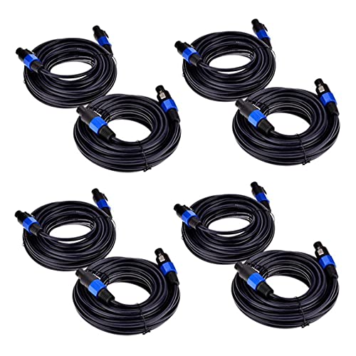 Reinscer 8 Paket 25 Ft Männliche Speakon zu Speakon Kabel, Professionelles 12 Gauge AWG Audio Kabel DJ Lautsprecher Kabel mit Dreh Verschluss Reinscer 8 Paket 25 Ft Männliche Speakon zu Speakon Kabel, Professionelles 12 Gauge AWG Audio Kabel DJ Lautsprecher Kabel mit Dreh Verschluss von Reinscer