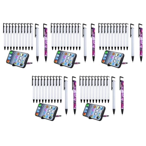 Reinscer Packung mit 50 Sublimation Stift Leerzeichen mit Schrumpf Folien Beschichtetem Aluminium Rohr Körper für Sublimation Druck Kugelschreiber Stift von Reinscer