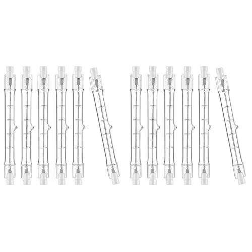 Reinscer R7S-Halogenlampe, 118 mm, 200 W, 230 V, Halogenstab, R7S-Halogenlampe, R7S, Dimmbare Halogen-Stablampe, 12 Stück von Reinscer