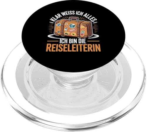 Klar Weiss Ich Alles Bin Die Reiseleiterin PopSockets PopGrip für MagSafe Klar Weiss Ich Alles Bin Die Reiseleiterin PopSockets PopGrip für MagSafe von Reiseleiter Tourismus Guide Underground Reisen